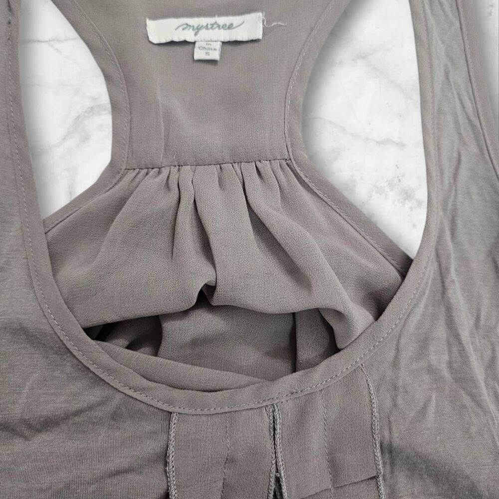 Mystree Small Gray Tank Top - Picture 3 of 4